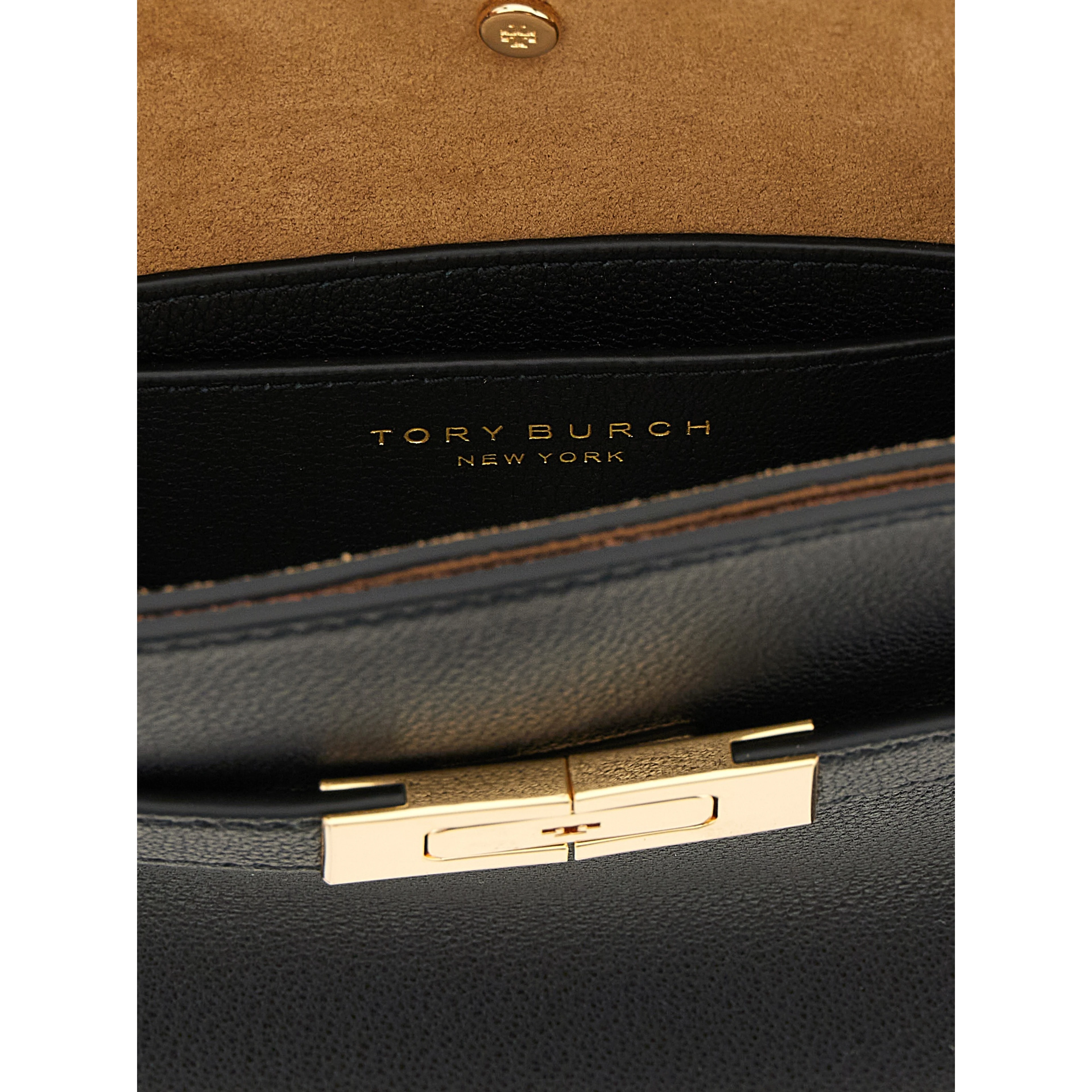Black Lambskin Crossbody Bag