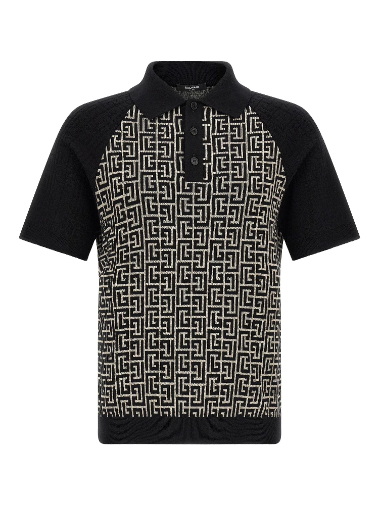 Bicolor Cotton Polo Shirt
