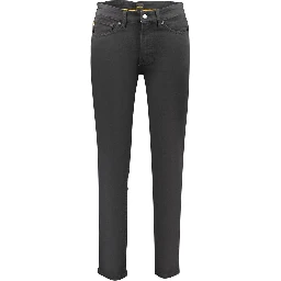 Black Cotton Men's Jeans
