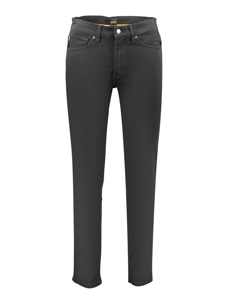 Black Cotton Men's Jeans