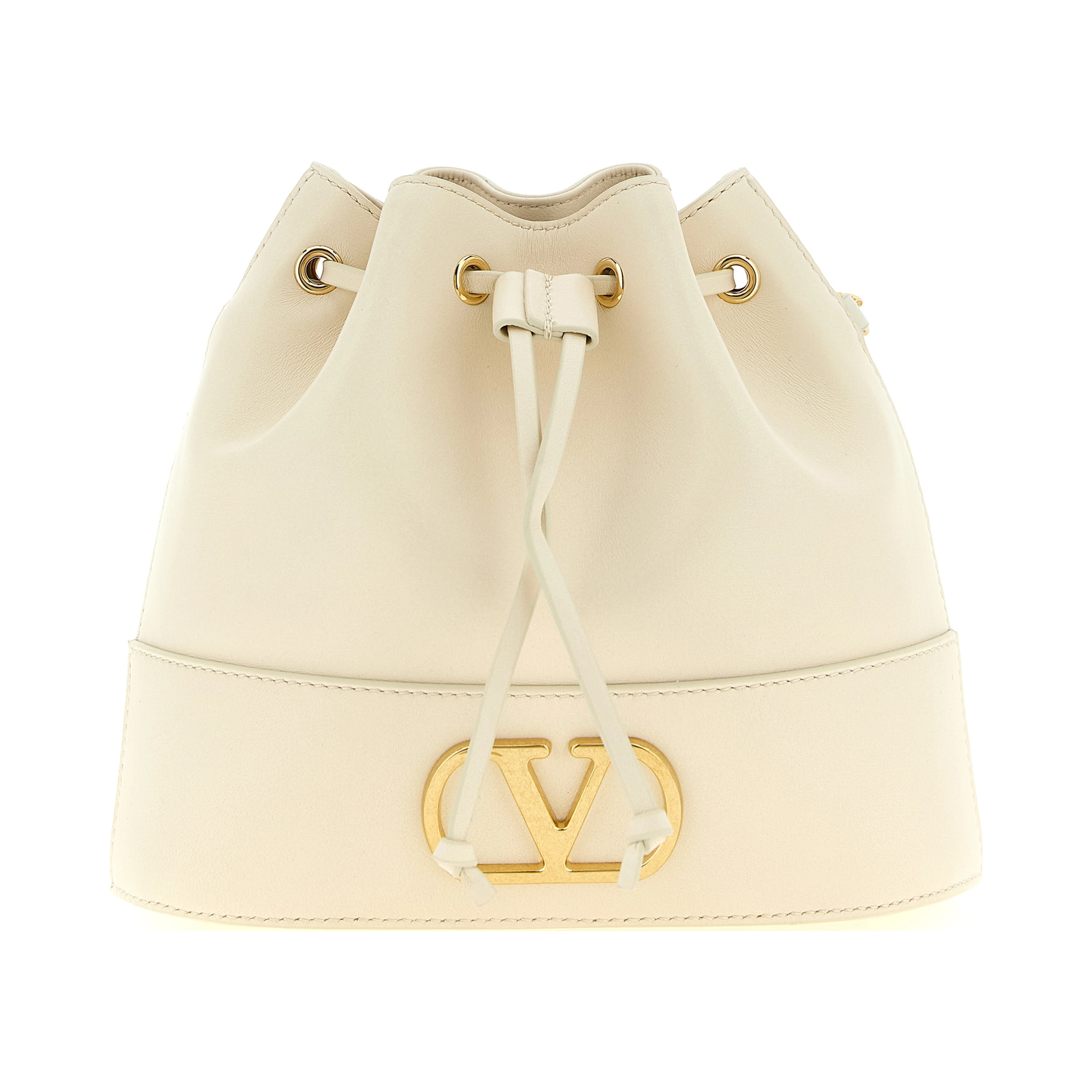 White Lamb Leather Crossbody Bag