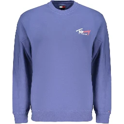 Blue Cotton Men's Sweatshirt