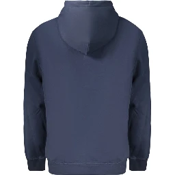 Blue Cotton Mens Sweatshirt