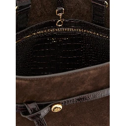 Brown Bovine Leather Crossbody Bag