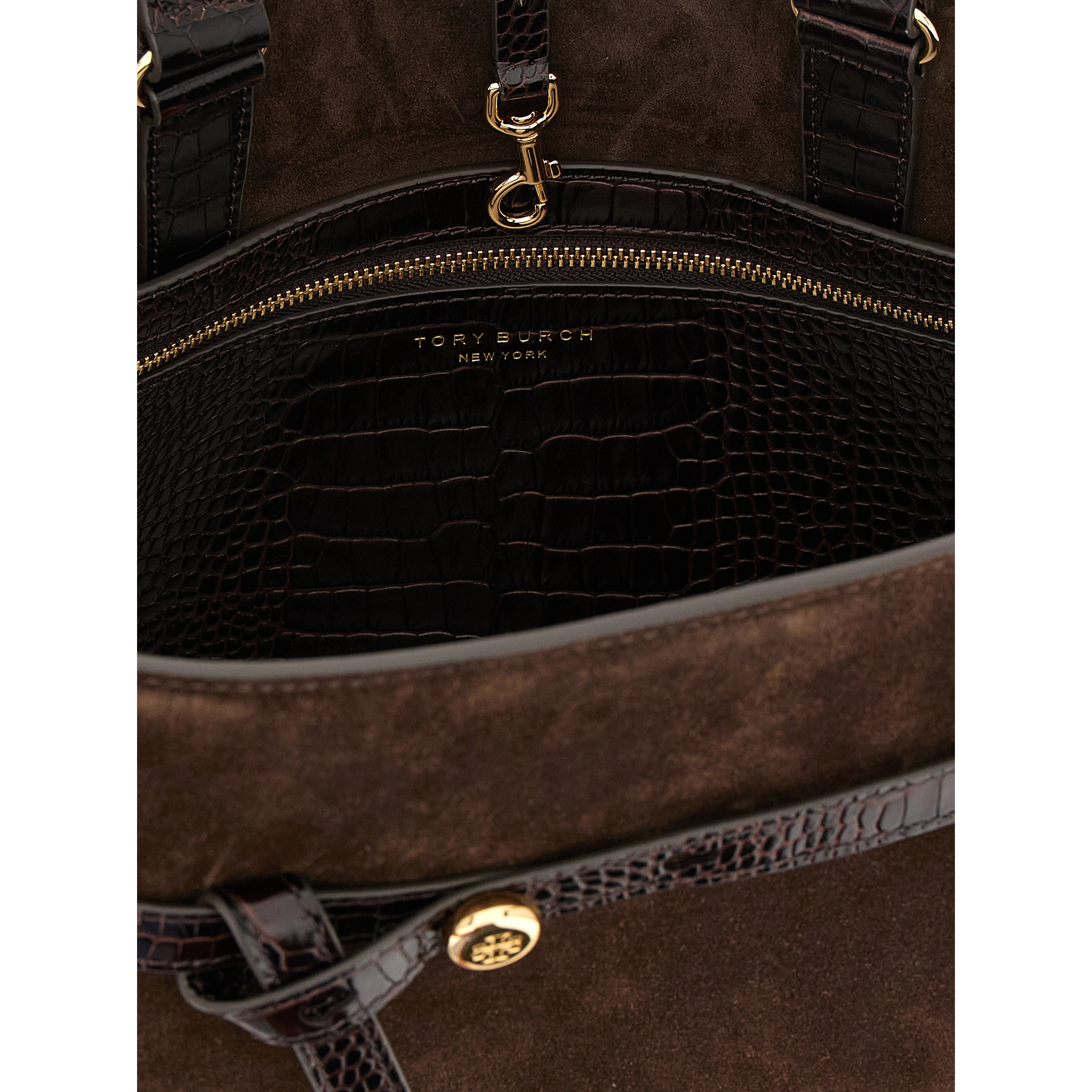 Brown Bovine Leather Crossbody Bag
