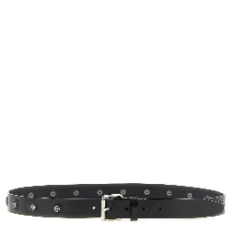 Black Calfskin Regular Belt