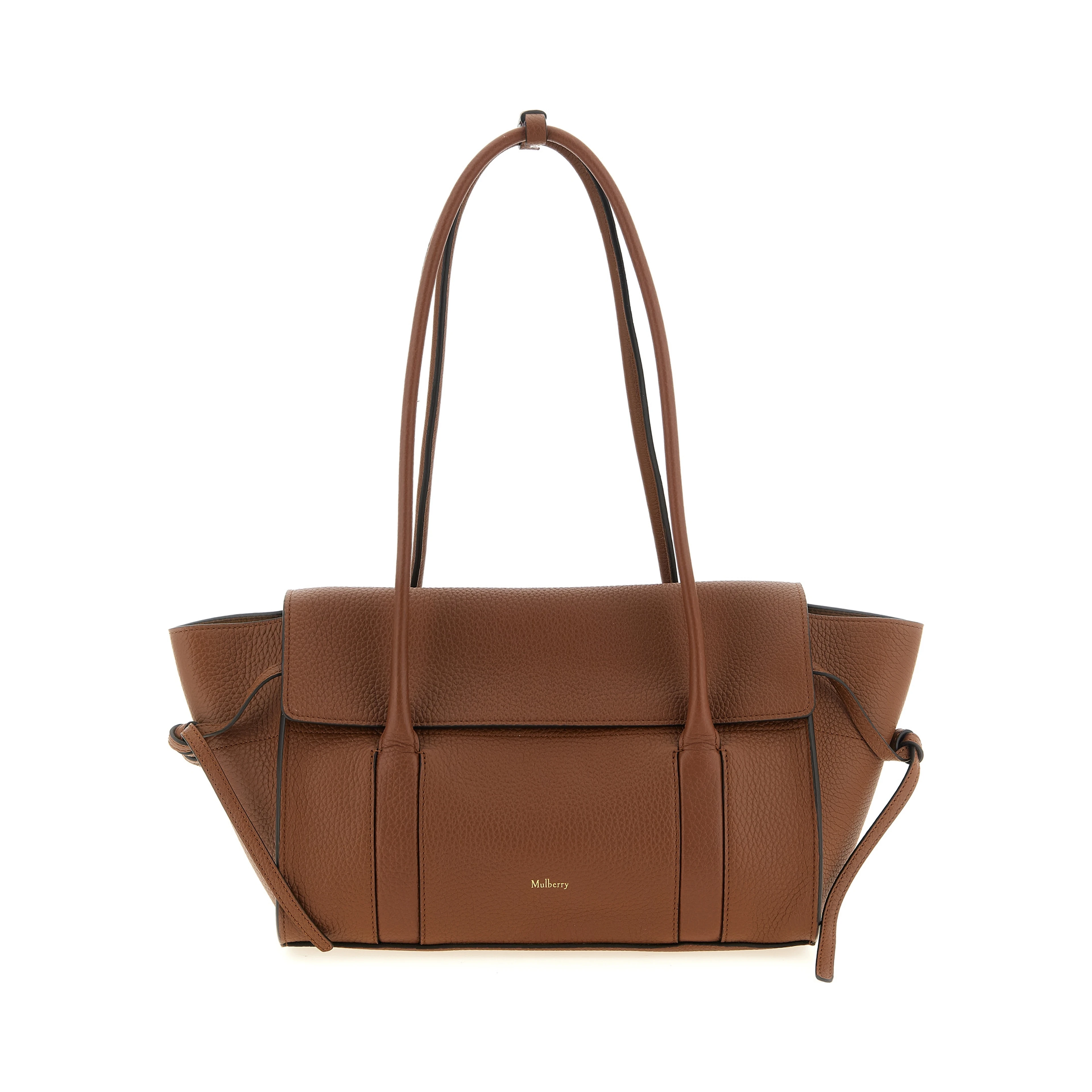 Brown Calfskin Shoulder Bag