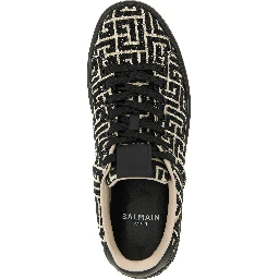 Bicolor Cotton Low Top Sneakers