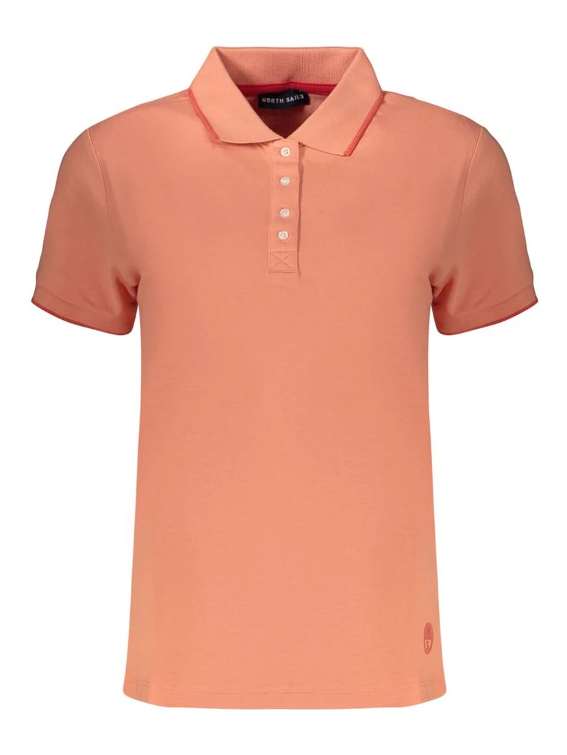 Pink Cotton Womens Polo
