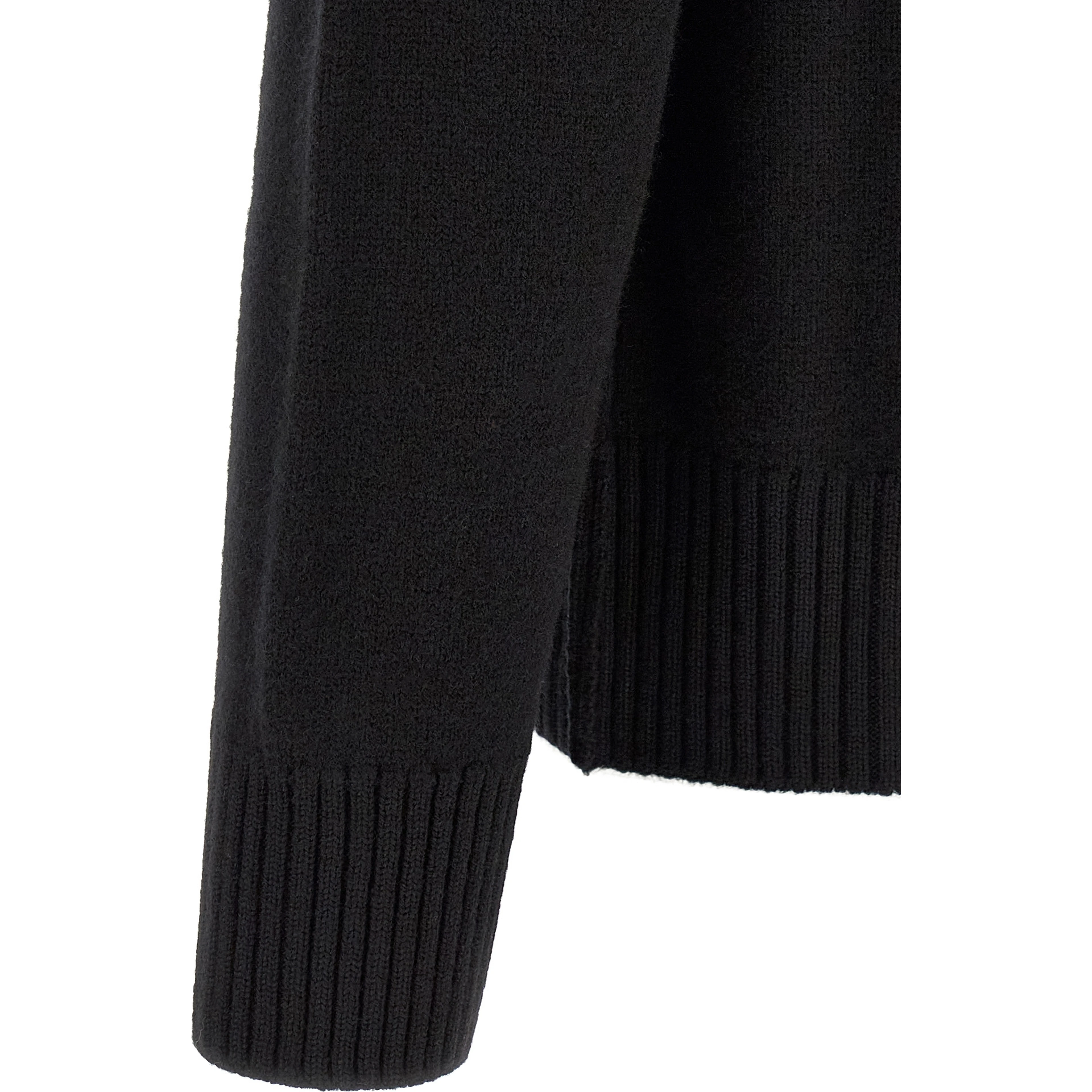 Black Wool Cardigan
