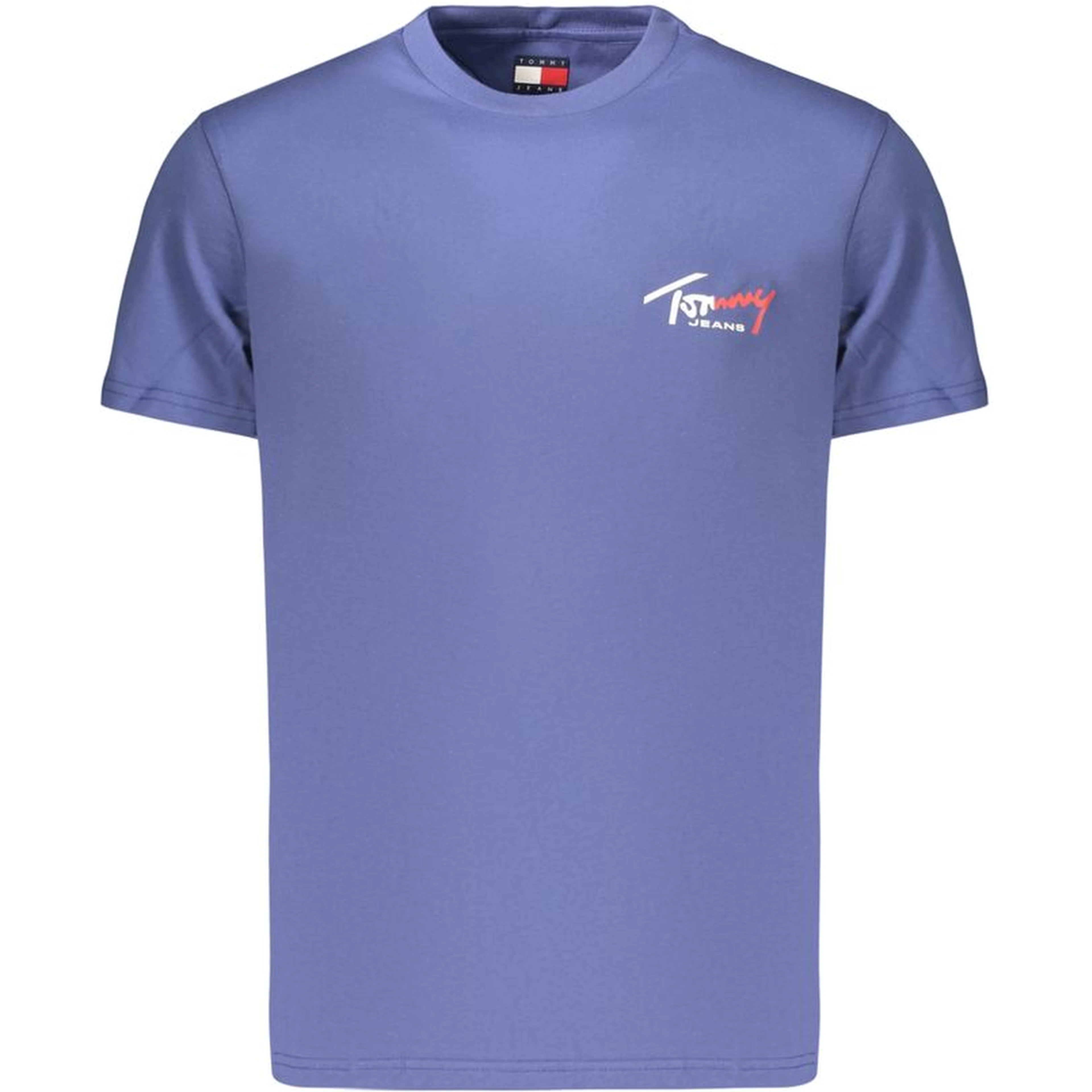 Blue Cotton Men's T-Shirt