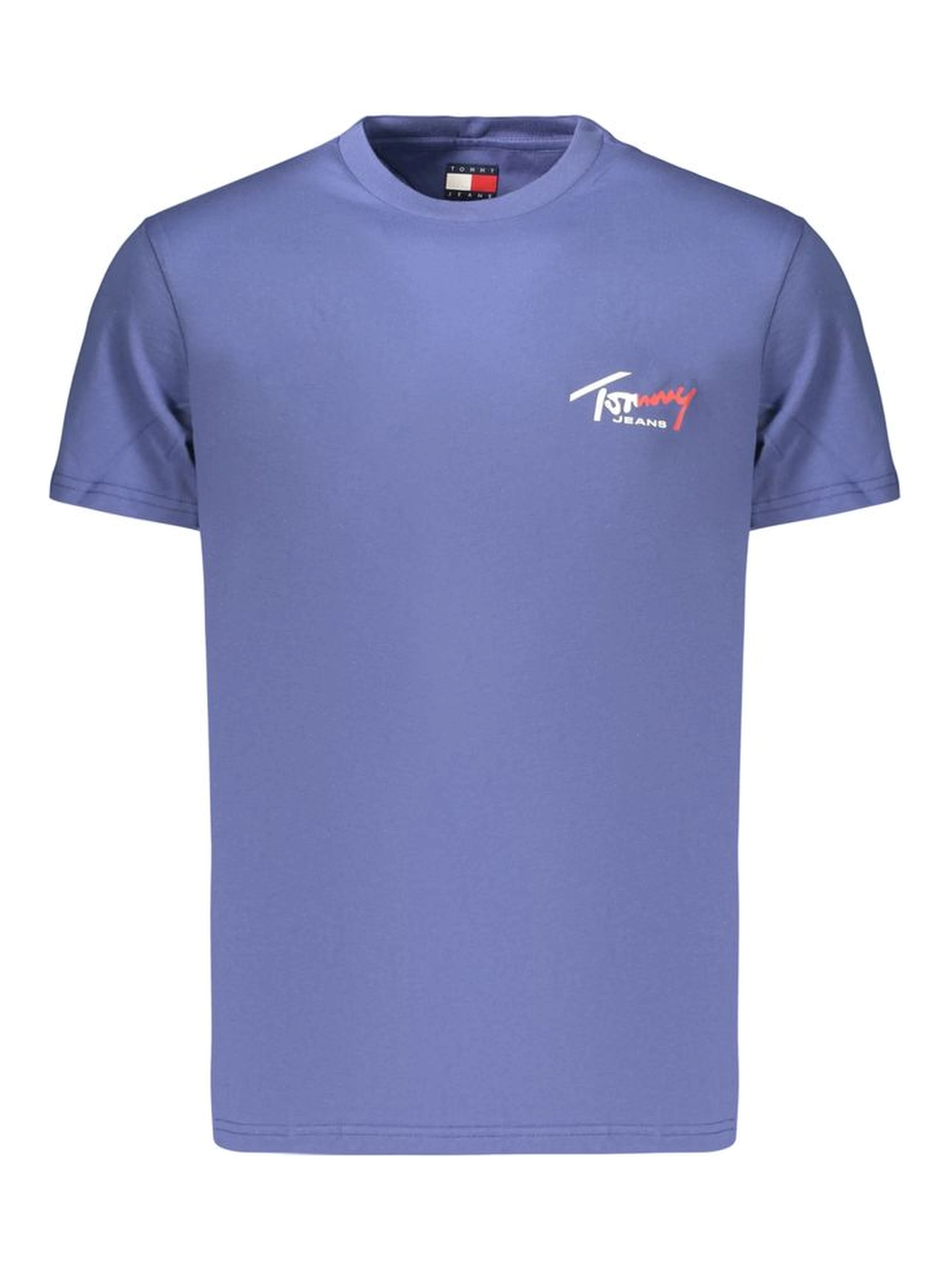 Blue Cotton Men's T-Shirt