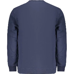 Blue Cotton Men's Sweatshirt