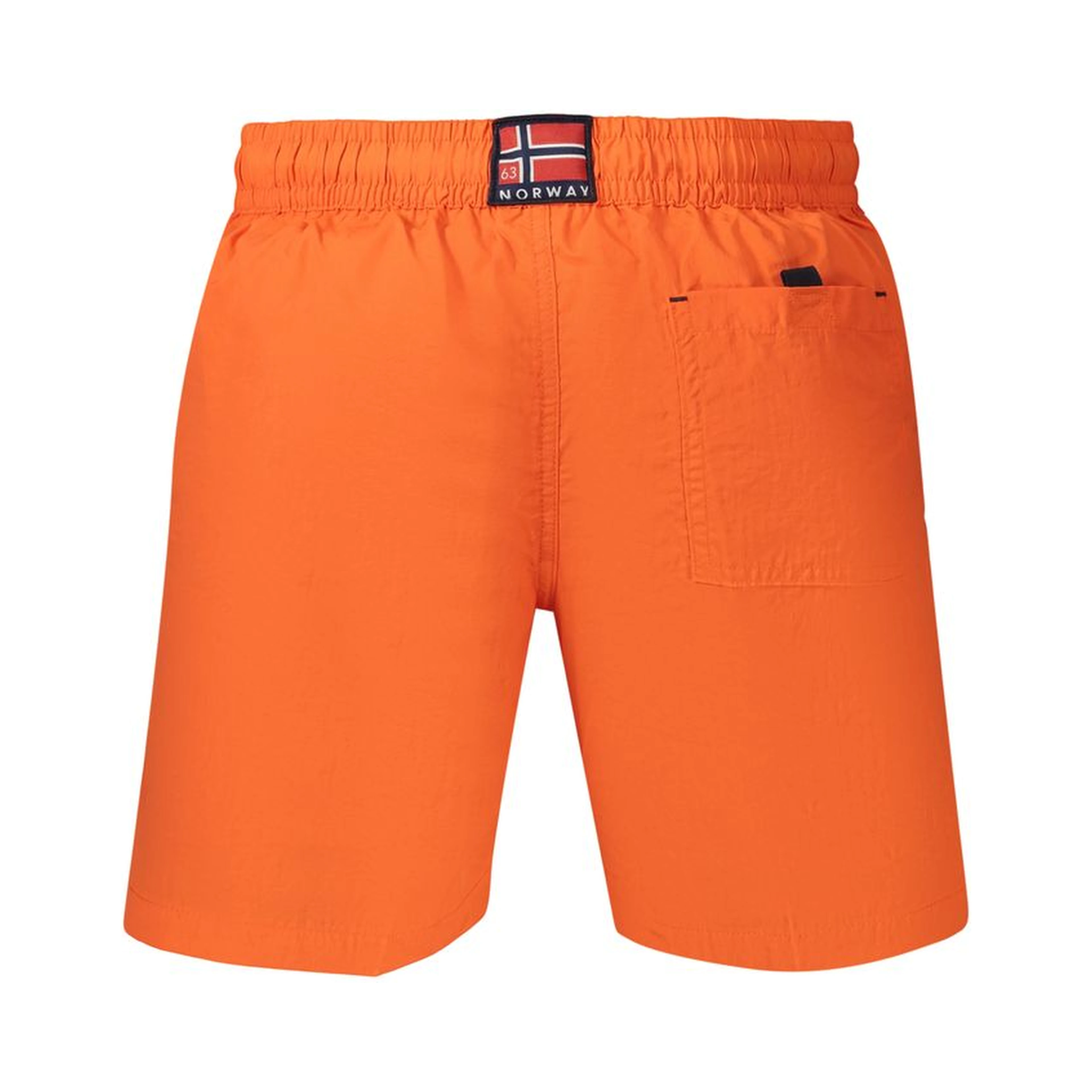 Orange Polyamide Men's Boxer