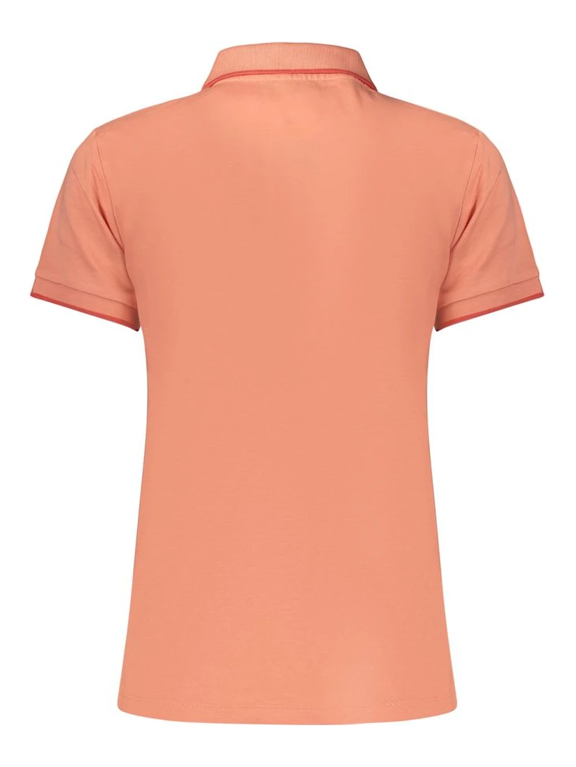 Pink Cotton Womens Polo
