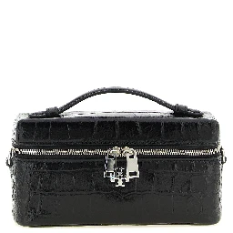 Black Lamb Leather Crossbody Bag