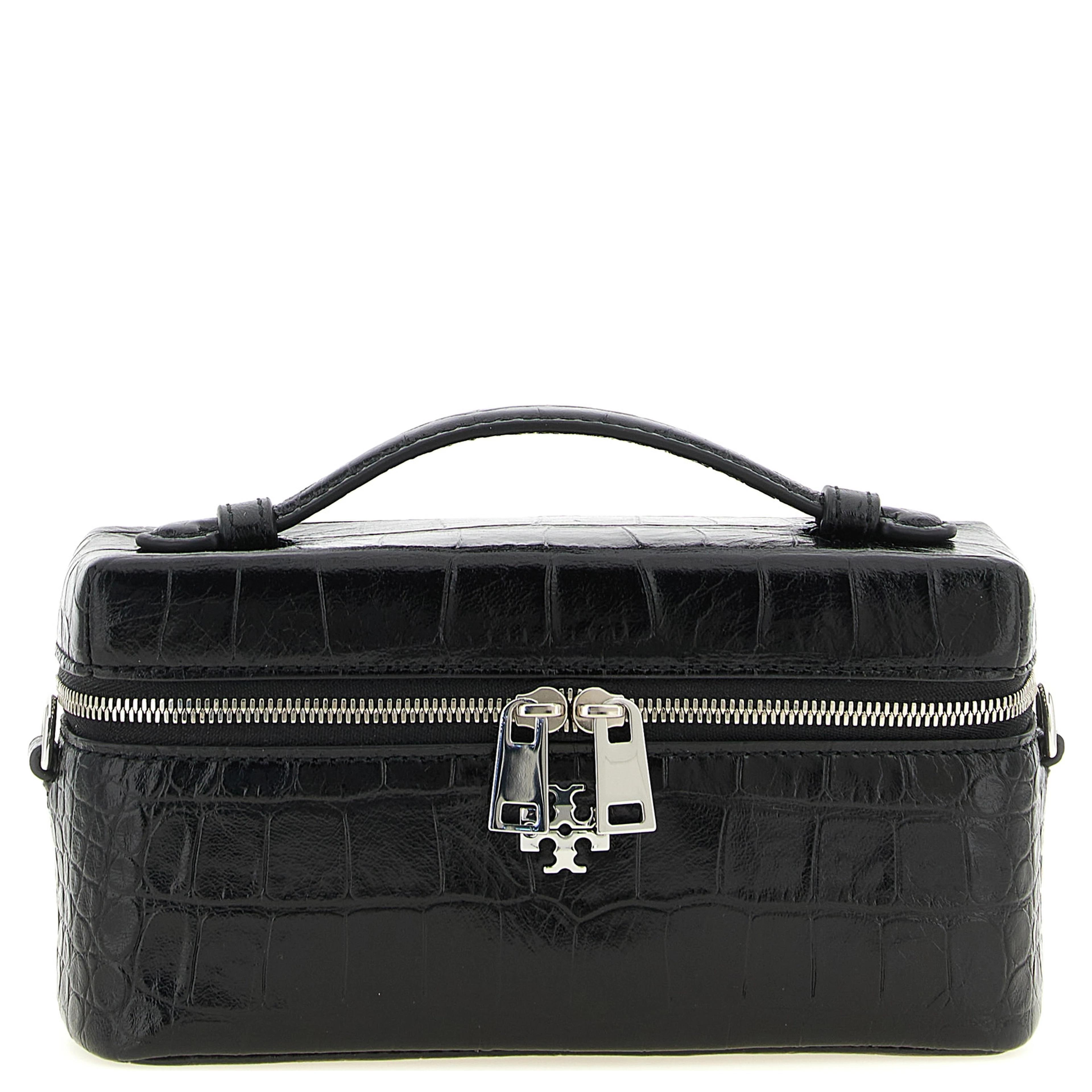 Black Lamb Leather Crossbody Bag