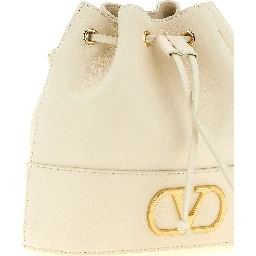White Lamb Leather Crossbody Bag
