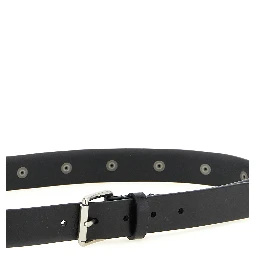 Black Calfskin Regular Belt