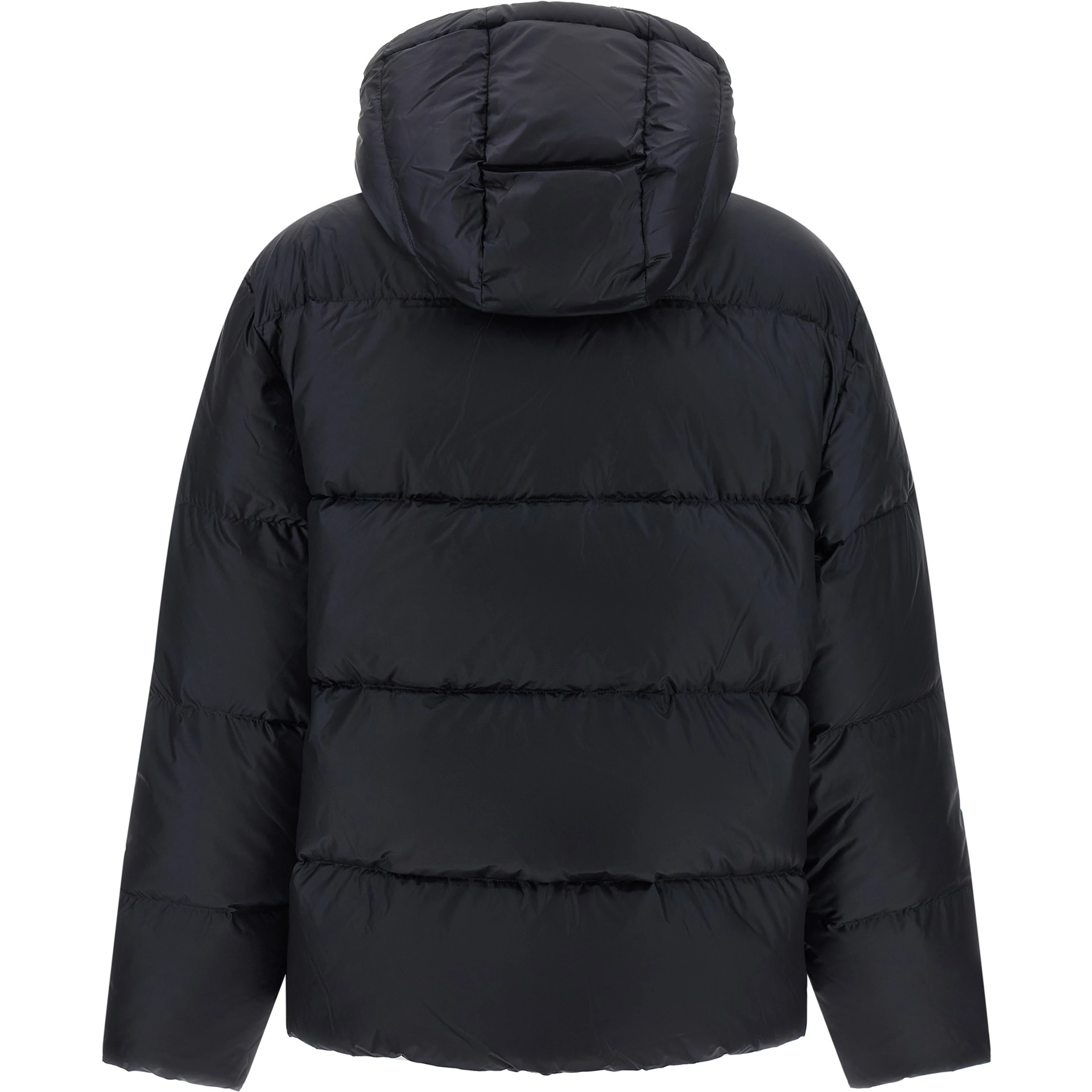 Blue Nylon Full-Length Jacket