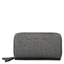 Black Polyurethane Women's Wallet