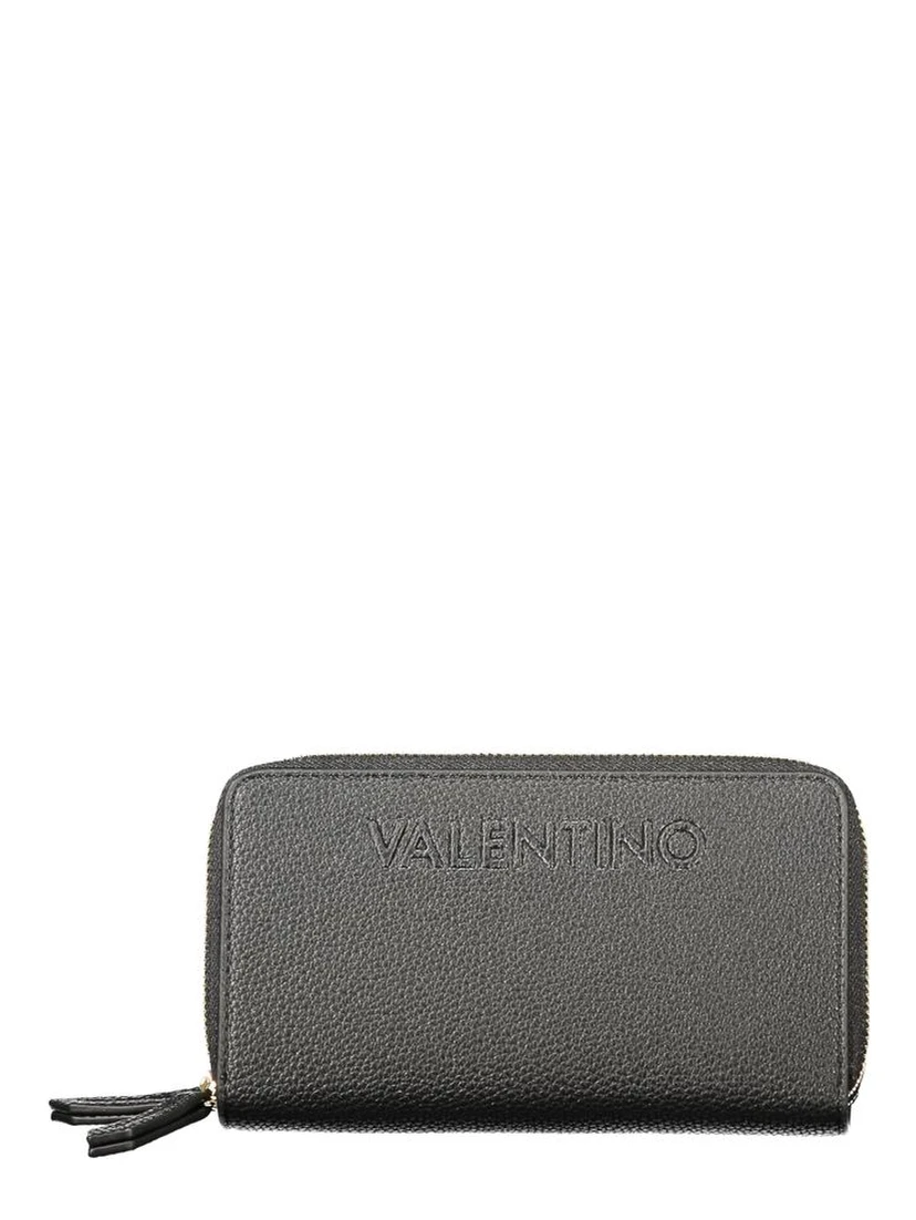 Black Polyurethane Women's Wallet
