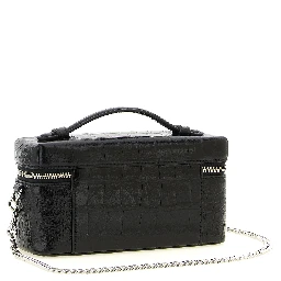 Black Lamb Leather Crossbody Bag