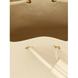 White Lamb Leather Crossbody Bag