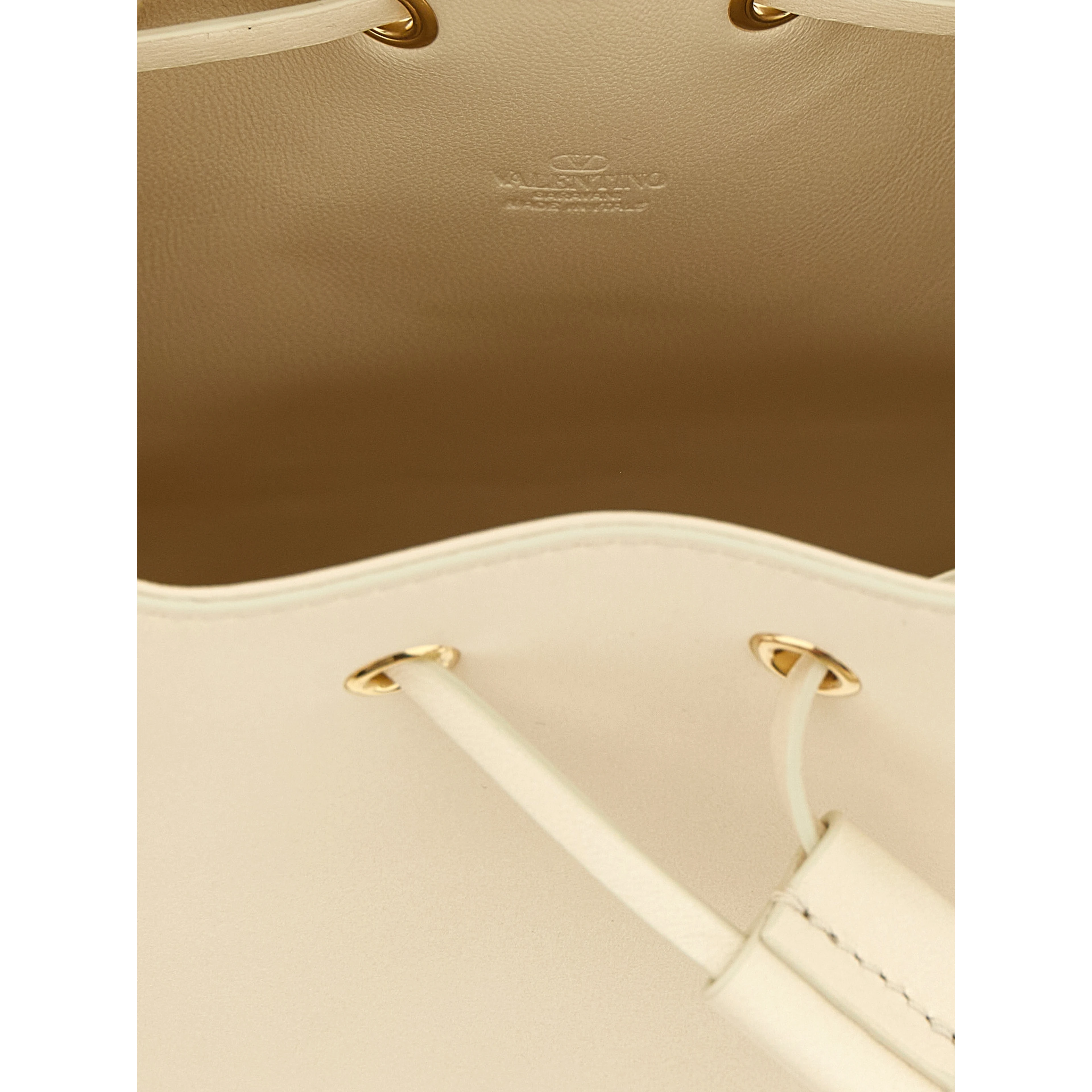 White Lamb Leather Crossbody Bag