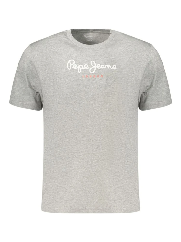 Gray Cotton Men's T-Shirt