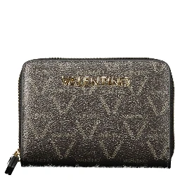 Black Polyurethane Women's Wallet