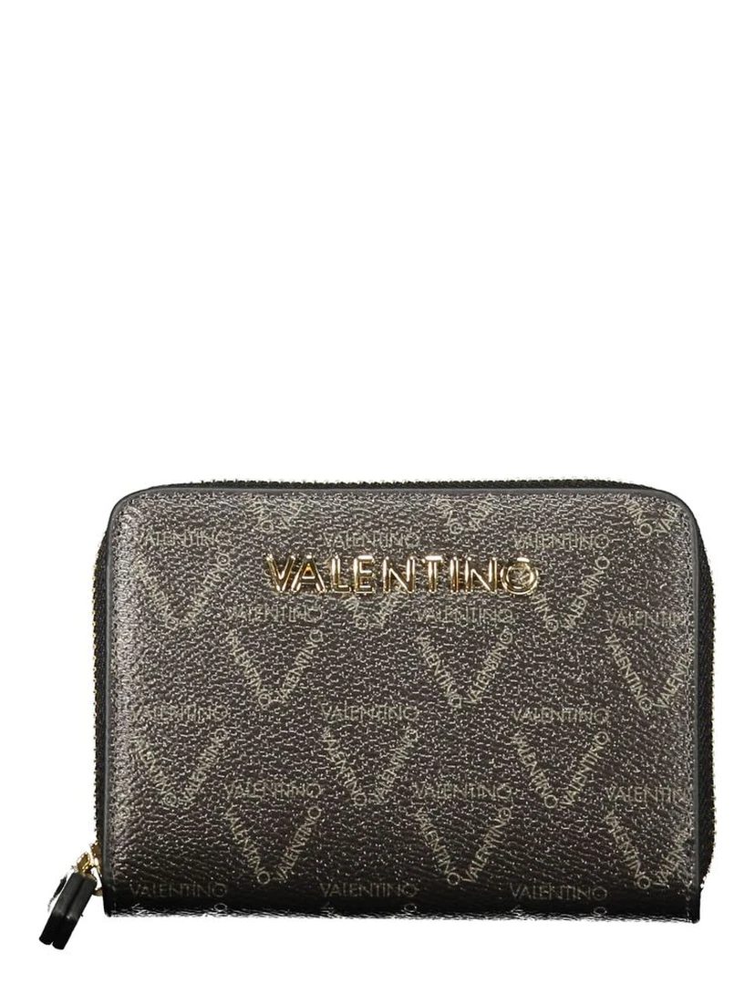 Black Polyurethane Women's Wallet