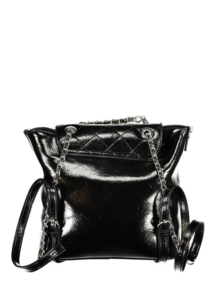Black Polyurethane Women's Backpack alternative