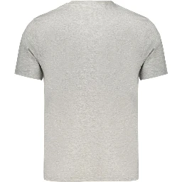 Gray Cotton Men's T-Shirt