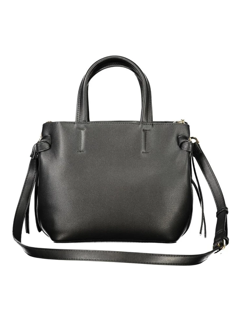 Black Polyurethane Women's Bag