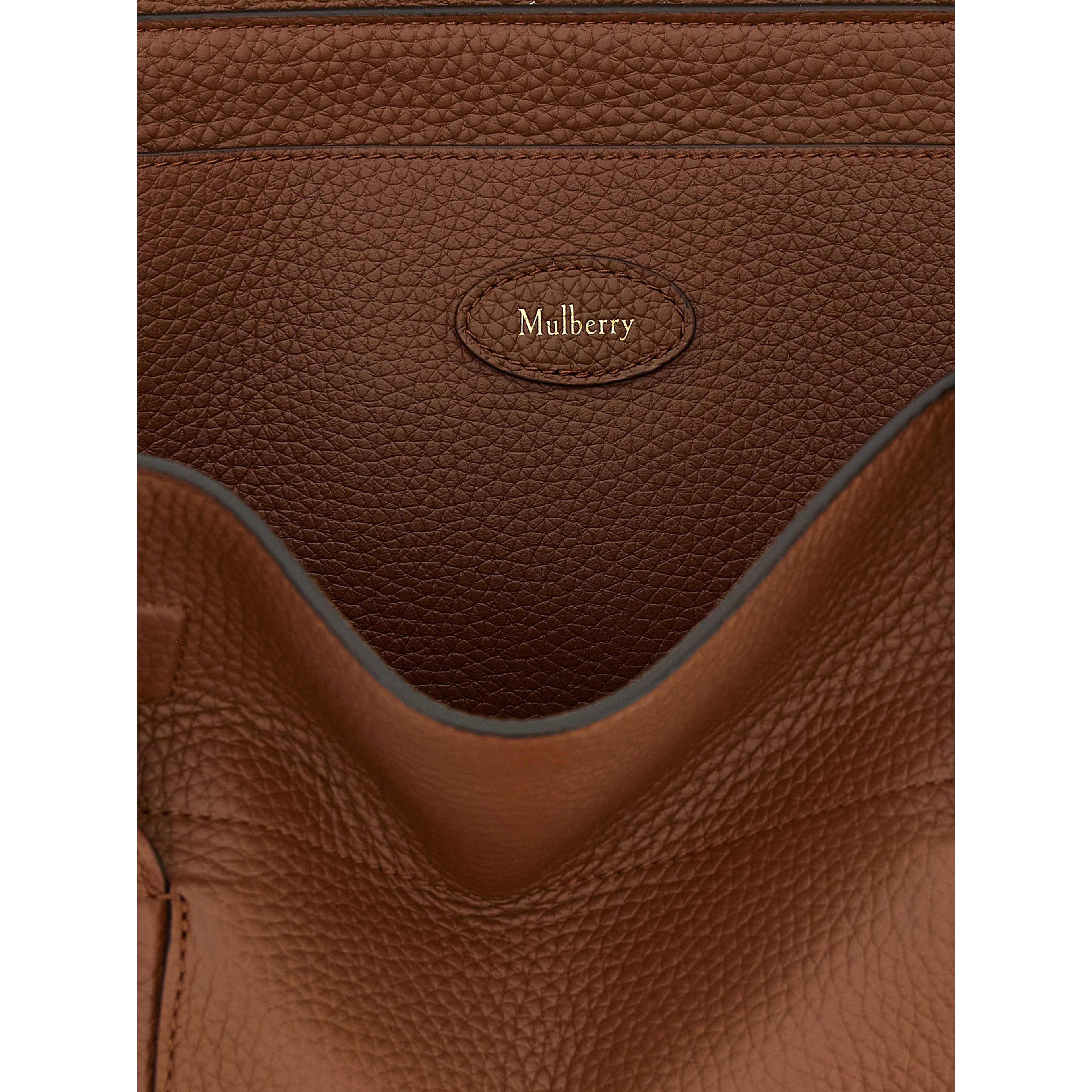Brown Calfskin Shoulder Bag