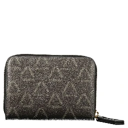 Black Polyurethane Women's Wallet