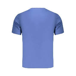 Blue Cotton Men's T-Shirt