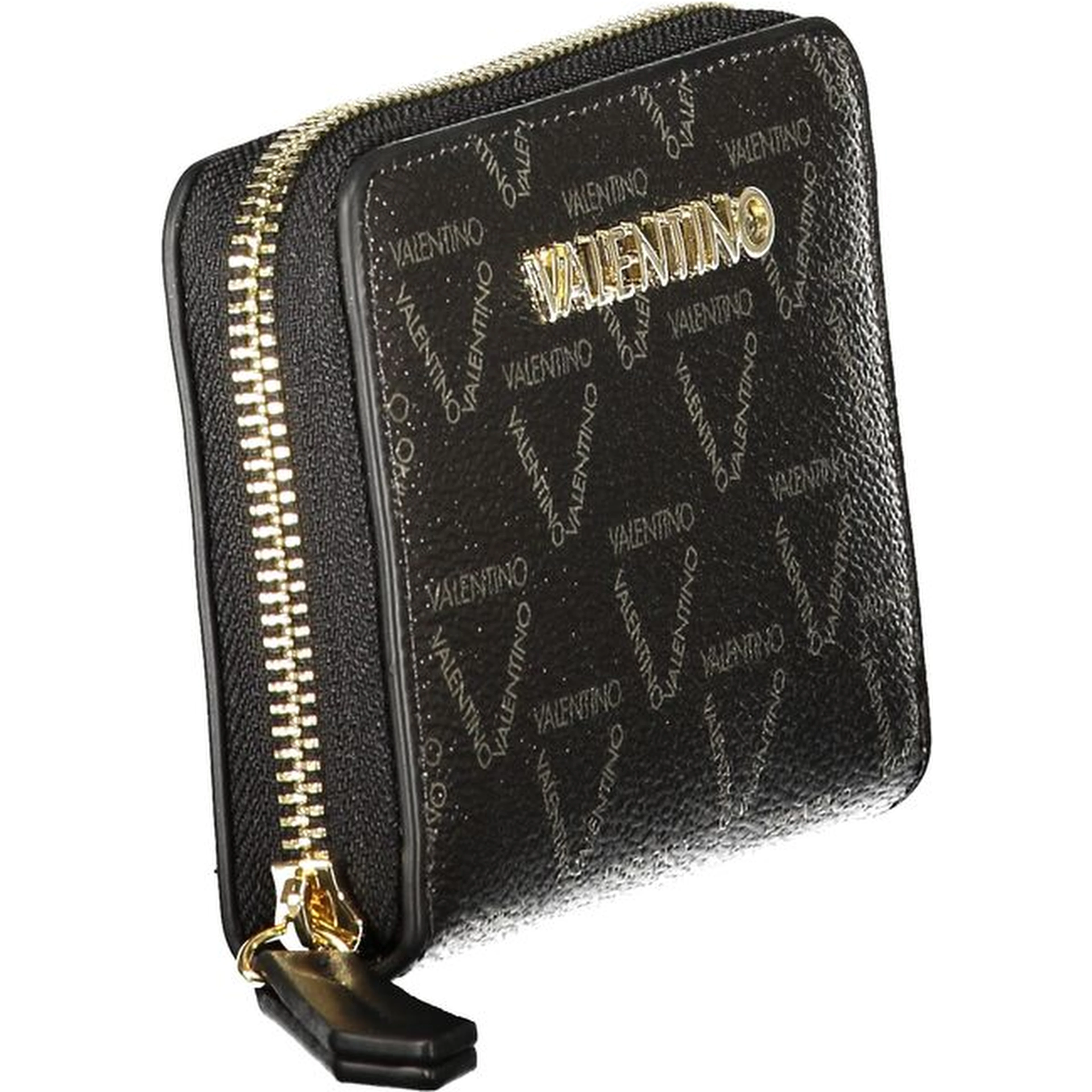 Black Polyurethane Women's Wallet