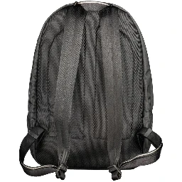 Black Polyester Men's Backpack