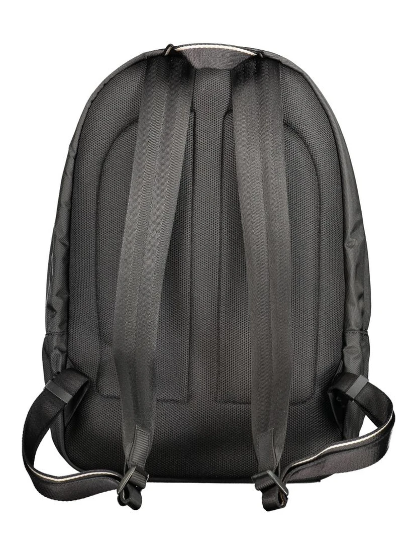 Black Polyester Men's Backpack