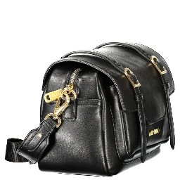 Black Polyurethane Women's Bag