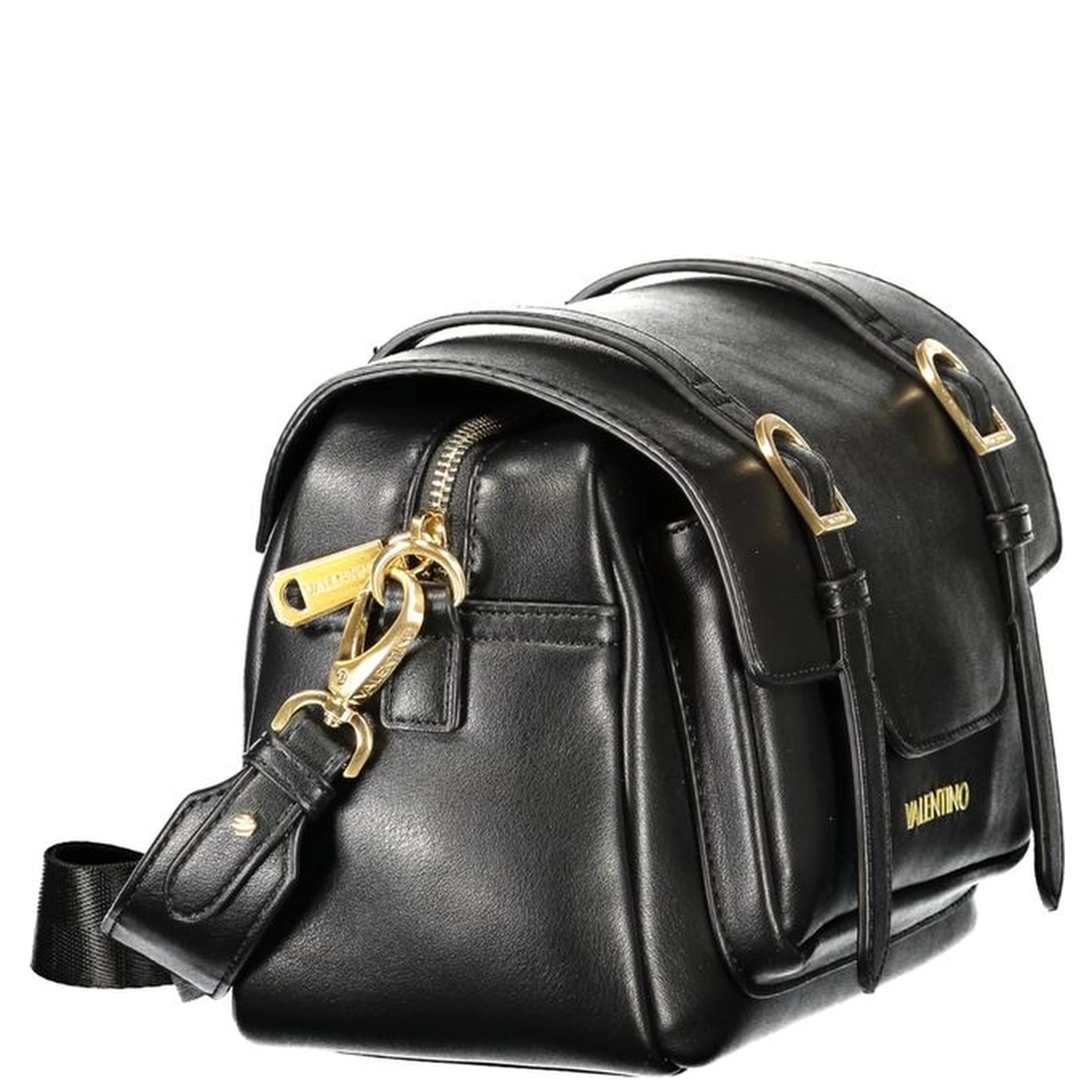 Black Polyurethane Women's Bag