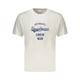 White Cotton Men's T-Shirt