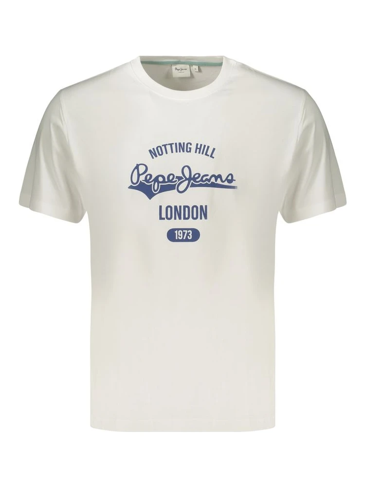 White Cotton Men's T-Shirt