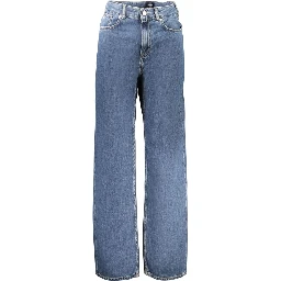 Blue Cotton Women's Jeans