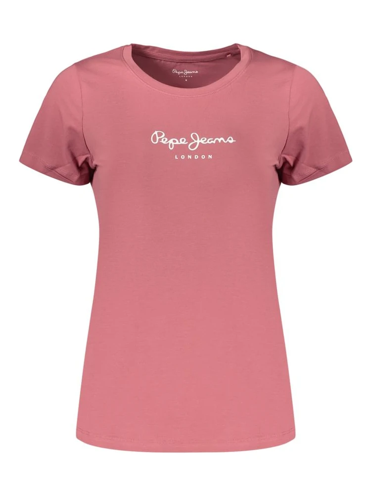 Pink Cotton Women's T-Shirt
