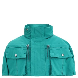 Blue Nylon Coat