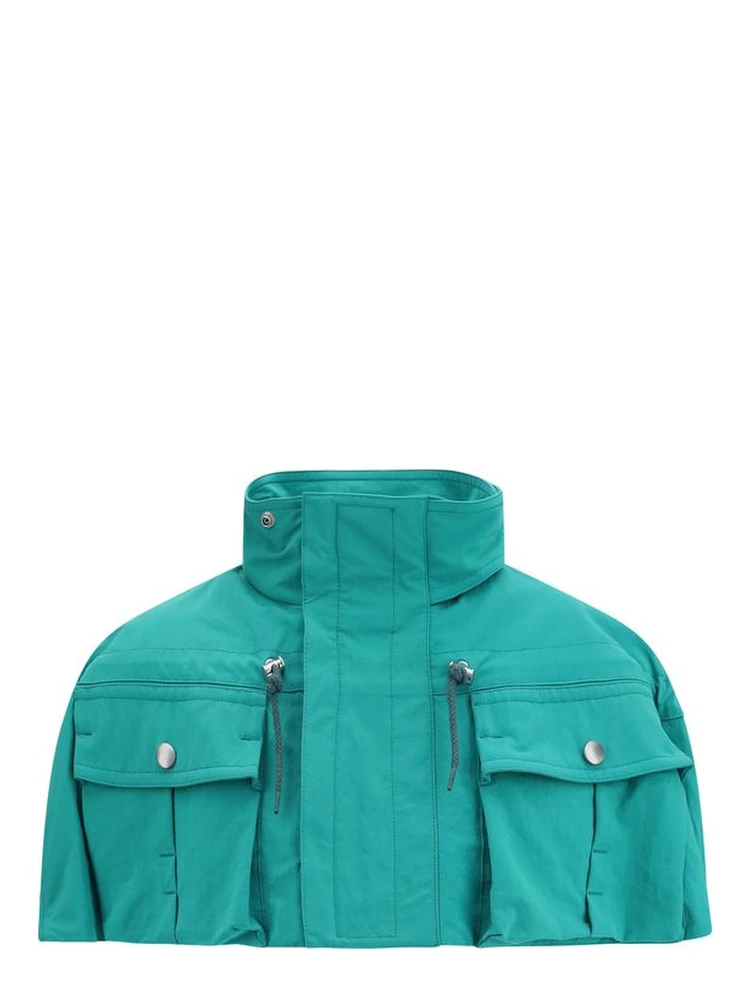 Blue Nylon Coat