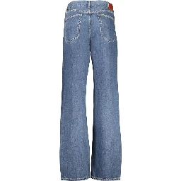 Blue Cotton Women's Jeans